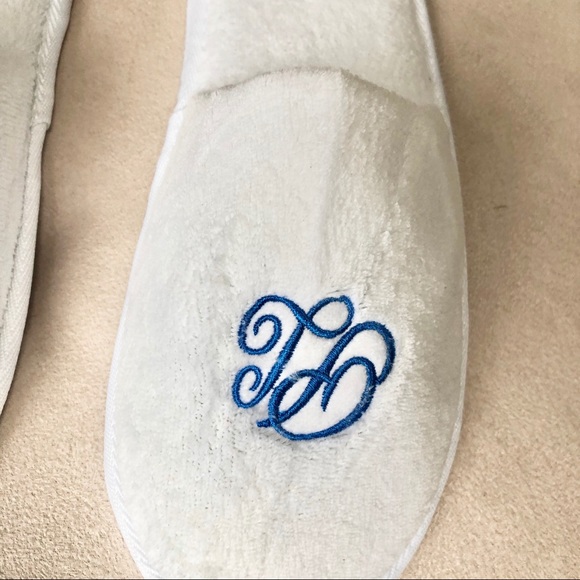 New Princess Cruise Line Monogram Terry Slippers - Picture 3 of 8
